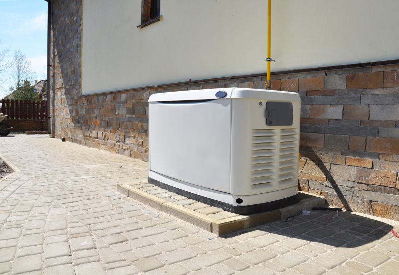 Residential Generator with Landscape Design